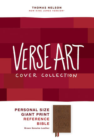 NKJV, Personal Size Reference Bible, Verse Art Cover Collection, Leathersoft, Tan, Red Letter, Comfort Print: Holy Bible, New King James Version