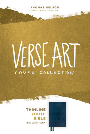 KJV, Thinline Youth Edition Bible, Verse Art Cover Collection, Leathersoft, Teal, Red Letter, Comfort Print: Holy Bible, King James Version