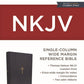 NKJV, Single-Column Wide-Margin Reference Bible, Cloth over Board, Blue, Red Letter, Comfort Print: Holy Bible, New King James Version