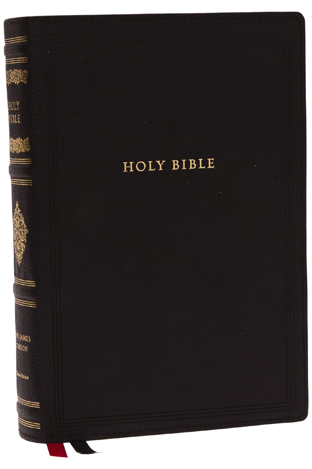 KJV, Wide-Margin Reference Bible, Sovereign Collection, Genuine Leather, Black, Red Letter, Comfort Print: Holy Bible, King James Version *Like New*