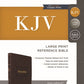 KJV Holy Bible: Large Print with 53,000 Center-Column Cross References, Brown Leathersoft, Red Letter, Comfort Print (Thumb Indexed): King James Version