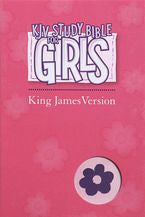 KJV Study Bible for Girls Purple/Pink Duravella *Like New*