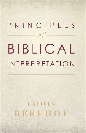 Principles of Biblical Interpretation