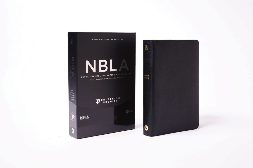 NBLA, Santa Biblia, Ultrafina, Coleccion Premier, Letra grande, Piel de cabra, Negro (Spanish Edition)