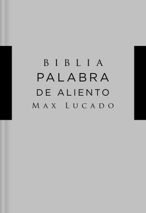 NVI Santa Biblia, Lucado, Palabra de Aliento, Tapa Dura, Gris, Interior a dos colores (Spanish Edition)