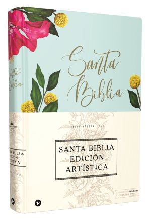 Reina Valera 1960 Santa Biblia Edicion Artistica, Tapa Dura/Tela, Floral, Canto con Diseno, Letra Roja (Spanish Edition)