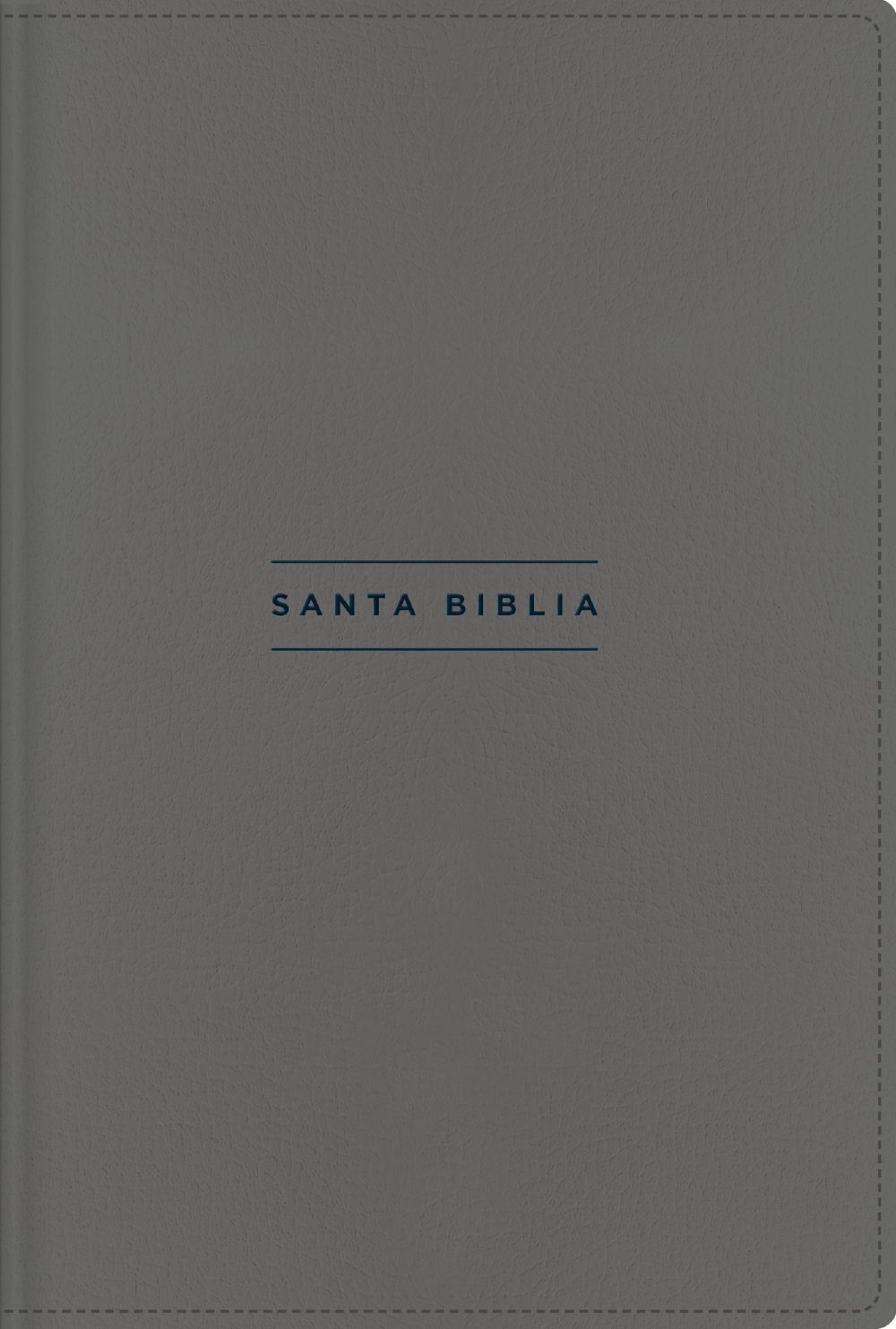 NVI, Santa Biblia, Texto revisado 2022, Una Columna con Referencias, Piel Reciclada, Palabras de Jesus en Rojo, Gris, Comfort Print (Spanish Edition)