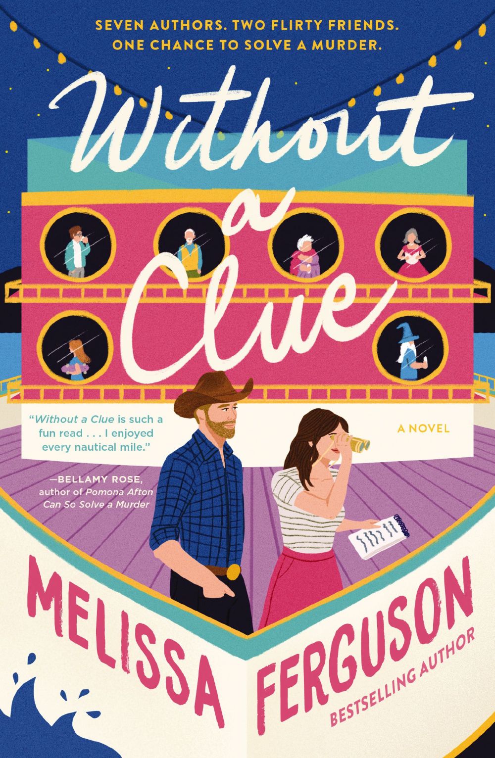 Without a Clue: A Rom-Com, Cozy Mystery Book about Books