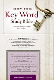 The Hebrew-Greek Key Word Study Bible: NKJV Edition, Black Genuine Leather (Key Word Study Bibles) *Like New*