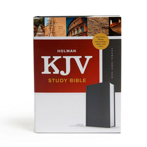 KJV Study Bible, Full-Color, Charcoal Cloth Over Board, Red Letter, Pure Cambridge Text, Study Notes and Commentary, Illustrated, Articles, Word Studies, Outlines, Timelines, Easy-to-Read MCM Type