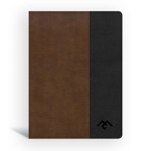 CSB Men of Character Bible, Brown/Black LeatherTouch, Black Letter, Presentation Page, Articles, Character Profiles, Easy-to-Read Bible Serif Type
