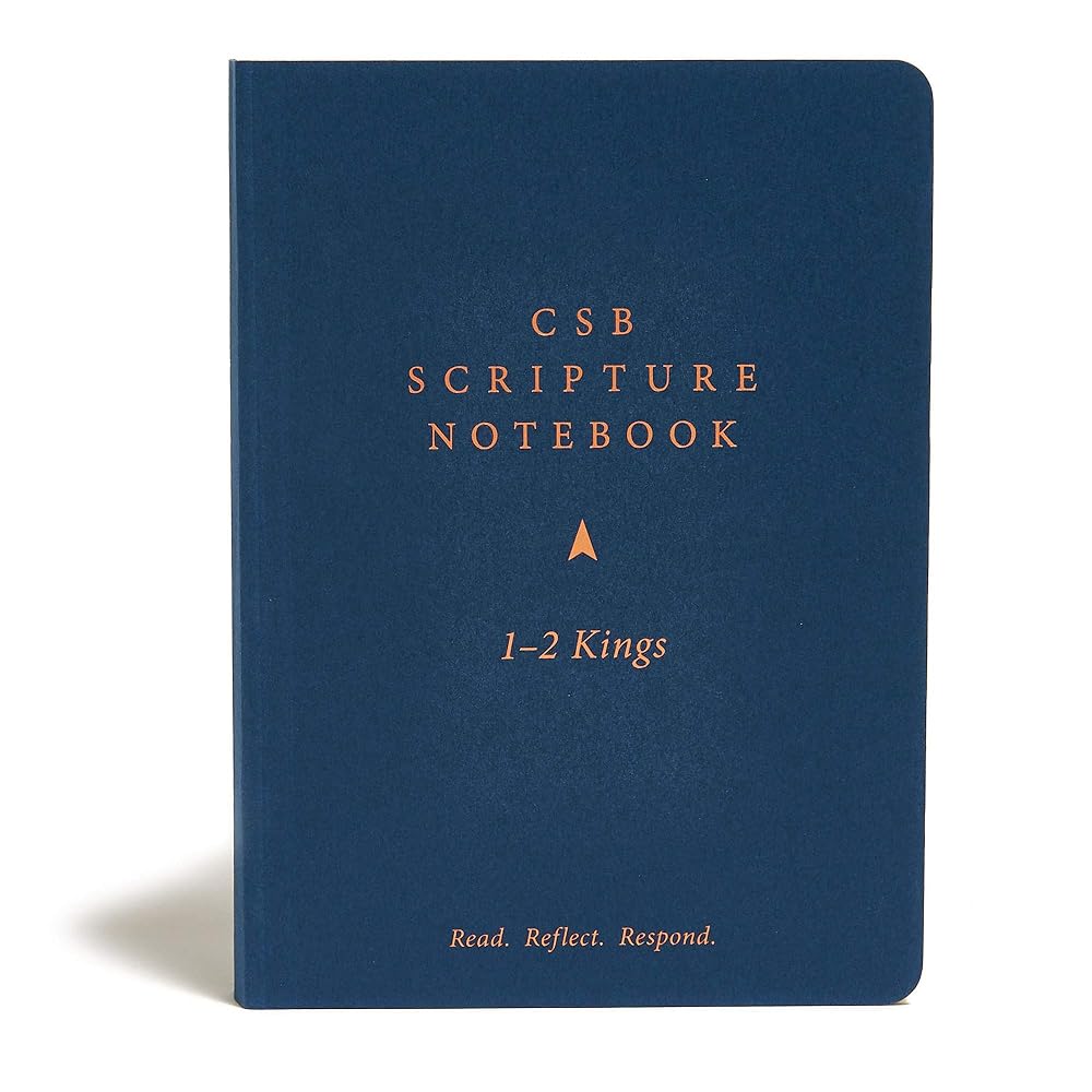 CSB Scripture Notebook, 1-2 Kings, Black Letter, Single-Column, Notetaking, Journaling Space, Sermon Series, Personal Study, Concise Format, Easy-to-Read Bible Serif Type cover image