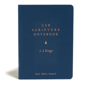 CSB Scripture Notebook, 1-2 Kings, Black Letter, Single-Column, Notetaking, Journaling Space, Sermon Series, Personal Study, Concise Format, Easy-to-Read Bible Serif Type cover image