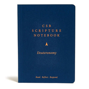 CSB Scripture Notebook, Deuteronomy, Black Letter, Single-Column, Notetaking, Journaling Space, Sermon Series, Personal Study, Concise Format, Easy-to-Read Bible Serif Type cover image