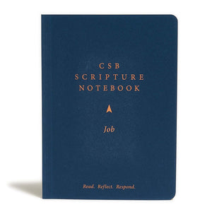 CSB Scripture Notebook, Job, Black Letter, Single-Column, Notetaking, Journaling Space, Sermon Series, Personal Study, Concise Format, Easy-to-Read Bible Serif Type cover image