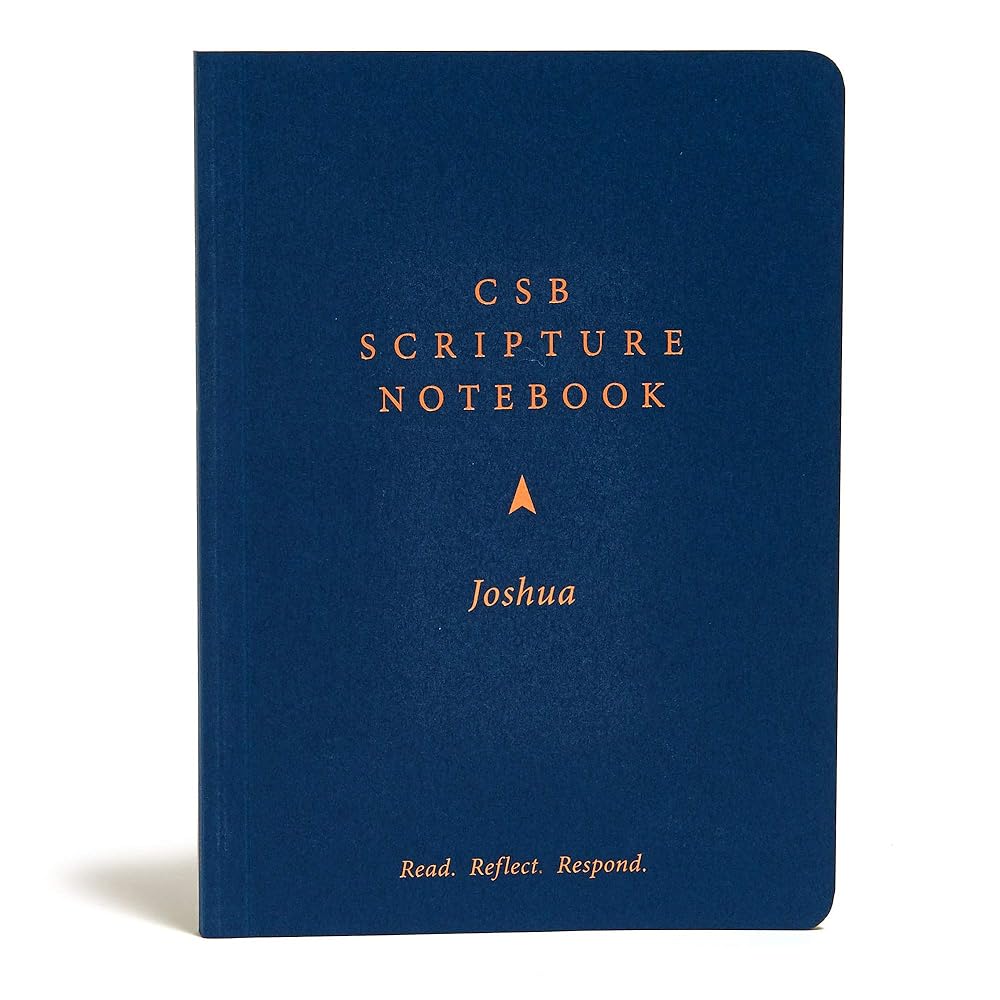 CSB Scripture Notebook, Joshua, Black Letter, Single-Column, Notetaking, Journaling Space, Sermon Series, Personal Study, Concise Format, Easy-to-Read Bible Serif Type cover image