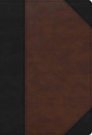 CSB Super Giant Print Reference Bible, Black/Brown LeatherTouch, Indexed, Red Letter, Presentation Page, Cross-References, Full-Color Maps, Easy-to-Read Bible Serif Type