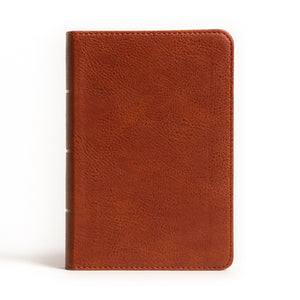 NASB Large Print Compact Reference Bible, Burnt Sienna LeatherTouch, Red Letter, Presentation Page, Cross-References, Full-Color Maps, Easy-to-Read Bible Karmina Type