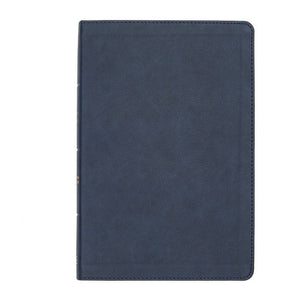 CSB Large Print Thinline Bible, Navy LeatherTouch, Red Letter, Presentation Page, Full-Color Maps, Easy-to-Read Bible Serif Type *Like New*