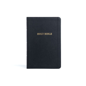 KJV Thinline Bible, Black LeatherTouch, Red Letter, Pure Cambridge Text, Presentation Page, Full-Color Maps, Easy-to-Read Bible MCM Type