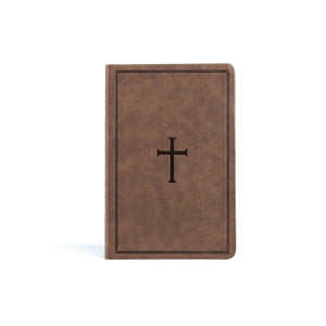 KJV Thinline Bible, Brown LeatherTouch, Red Letter, Pure Cambridge Text, Presentation Page, Full-Color Maps, Easy-to-Read Bible MCM Type
