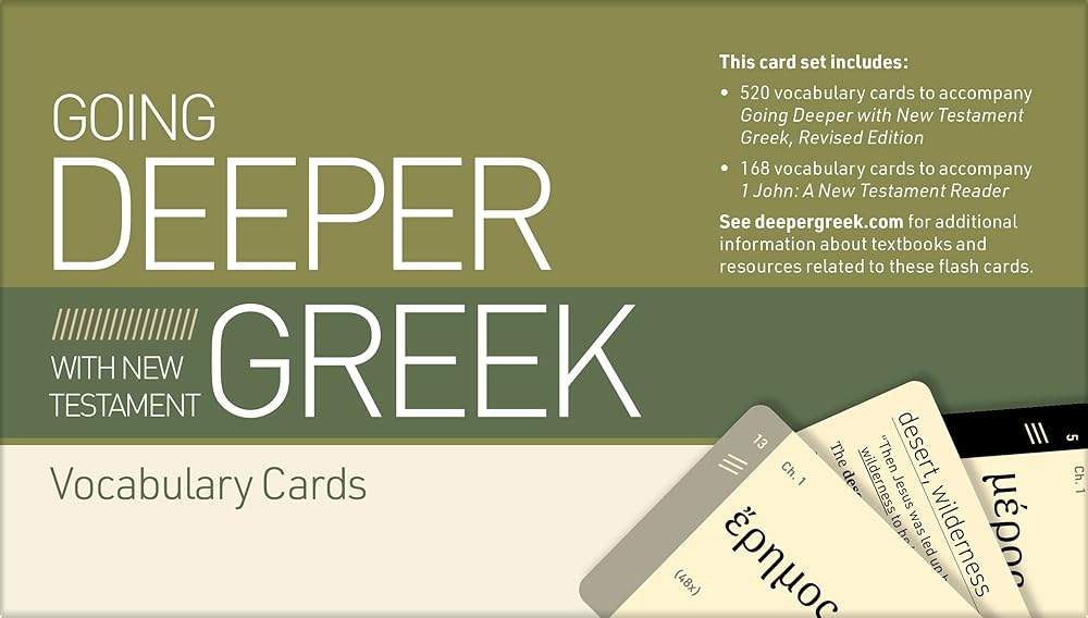 Going Deeper with New Testament Greek Vocabulary Cards cover image