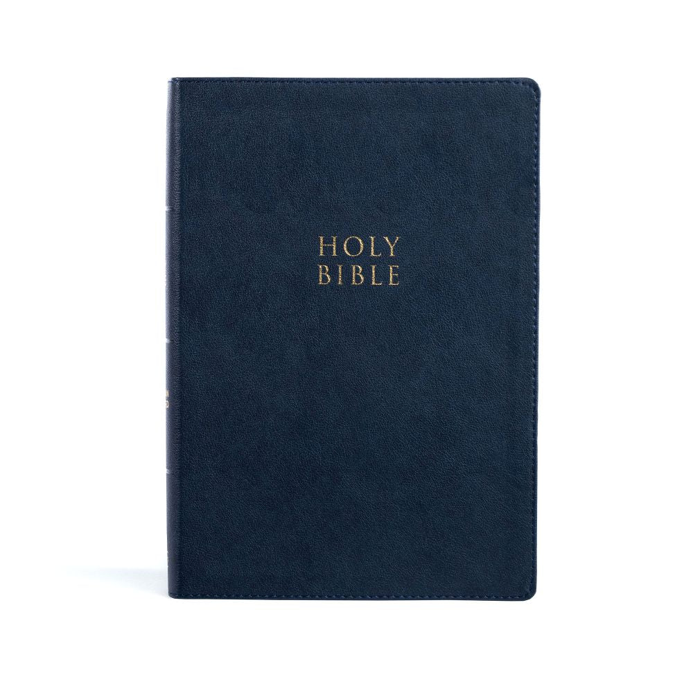 CSB Super Giant Print Reference Bible, Navy LeatherTouch, Indexed, Red Letter, Presentation Page, Cross-References, Full-Color Maps, Easy-to-Read Bible Serif Type