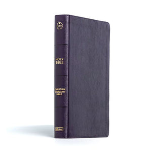 CSB Giant Print Reference Bible, Plum LeatherTouch, Indexed, Red Letter, Presentation Page, Cross-References, Full-Color Maps, Easy-to-Read Bible Serif Type