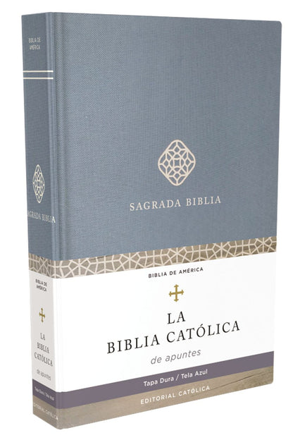 Biblia Catolica de Apuntes, Tapa dura, Tela, Azul (Spanish Edition)