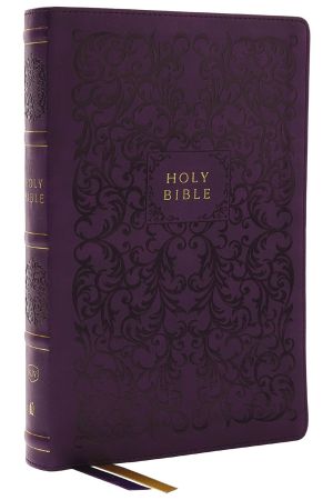 KJV Holy Bible, Center-Column Reference Bible, Leathersoft, Purple, 73,000+ Cross References, Red Letter, Comfort Print: King James Version