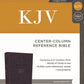 KJV Holy Bible, Center-Column Reference Bible, Leathersoft, Purple, 73,000+ Cross References, Red Letter, Comfort Print: King James Version