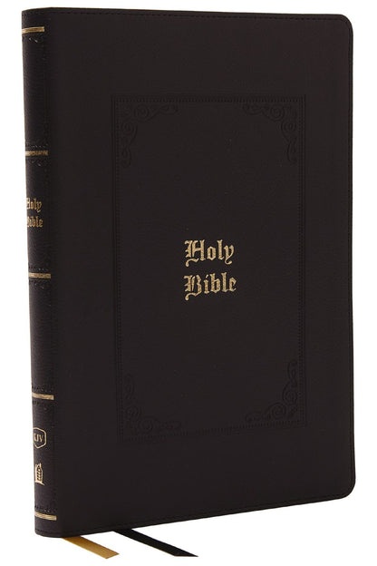 KJV Bible, Giant Print Thinline Bible, Vintage Series, Leathersoft, Black, Red Letter, Comfort Print: King James Version