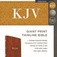 KJV Bible, Giant Print Thinline Bible, Vintage Series, Leathersoft, Tan, Red Letter, Comfort Print: King James Version