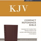 KJV Compact Bible w/ 43,000 Cross References, Burgundy Leatherflex with flap, Red Letter, Comfort Print: Holy Bible, King James Version: Holy Bible, King James Version