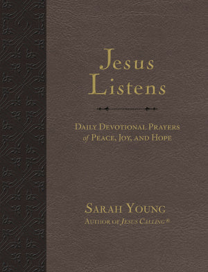 Jesus Listens 365-day Daily Devotional Prayers of Peace, Joy and Hope by Sarah Young Large Comfort Print *Very Good*