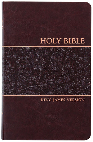 KJV Holy Bible: Mulberry (Deep Burgundy), Personal Large Print (11-pt) – Thumb Indexed, Faux Leather, King James Version