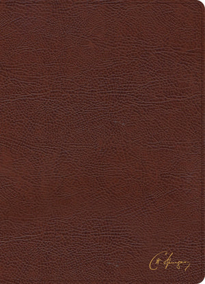 KJV Spurgeon Study Bible, Brown Bonded Leather, Black Letter, Pure Cambridge Text, Study Notes and Commentary, Quotes, Sermons Outlines, Easy-to-Read Bible MCM Type