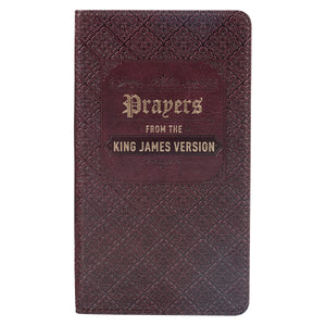 Prayers from the King James Version - Brown Faux Leather Gift Book