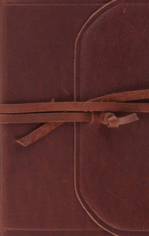 ESV Thinline Bible, Red Letter (Natural Leather, Brown, Flap with Strap): Holy Bible, English Standard Version