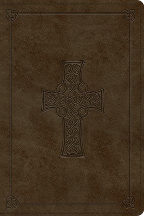 ESV Personal Reference Bible (TruTone, Olive, Celtic Cross Design) *Like New*