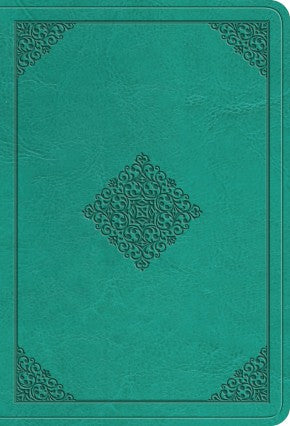 ESV Value Large Print Compact Bible (TruTone, Teal, Ornament Design Size: 8.0)