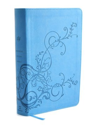 ESV Student Study Bible, TruTone, Sky Blue with Ivy Design cover image