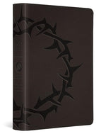 ESV Large Print Compact Bible (TruTone, Charcoal, Crown Design) cover image