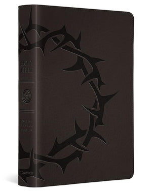 ESV Large Print Compact Bible (TruTone, Charcoal, Crown Design) cover image