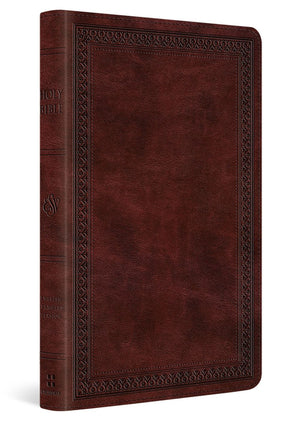 ESV Thinline Bible, Red Letter (TruTone, Mahogany, Border Design): Holy Bible, English Standard Version