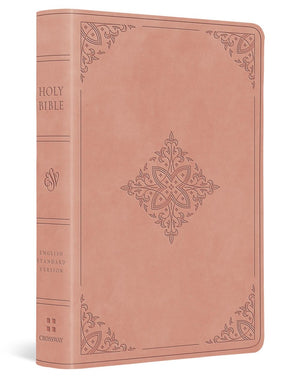 ESV Value Large Print Compact Bible (TruTone, Pink, Fleur-de-lis Design): Holy Bible, English Standard Version