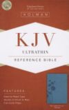 KJV Ultrathin Reference Bible, Teal LeatherTouch Indexed *Very Good*