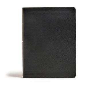 CSB Tony Evans Study Bible, Black Genuine Leather, Black Letter, Study Notes and Commentary, Articles, Videos, Charts, Easy-to-Read Bible Serif Type