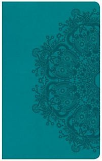 CSB Ultrathin Reference Bible, Teal LeatherTouch, Indexed
