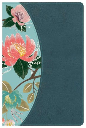 CSB Study Bible For Women, Teal Flowers LeatherTouch, Black Letter, Study Notes and Commentary, Articles, Profiles, Word Studies, Charts, Full-Color Maps, Easy-to-Read Bible Serif Type *Like New*